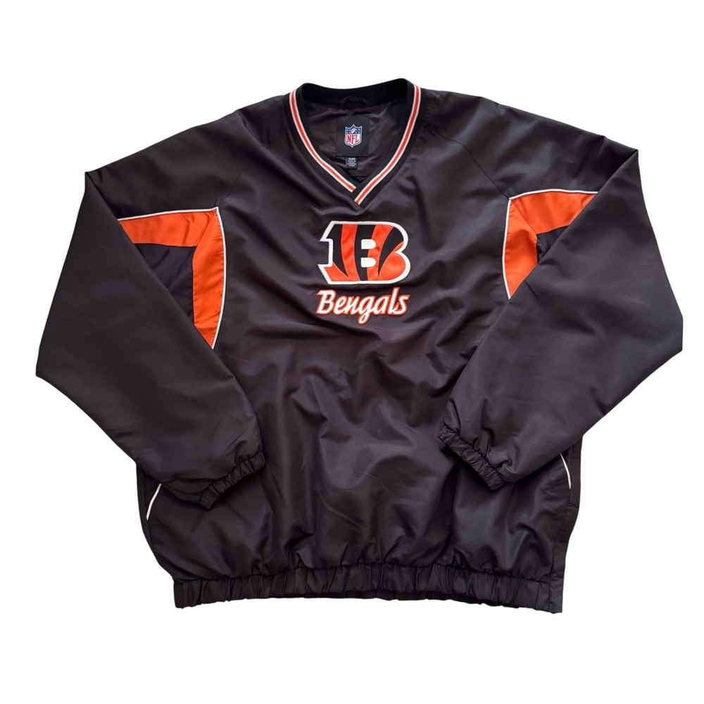 Vintage Cincinnati Bengals G-III NFL Pullover Windbreaker Jacket Black XL - Picture 5 of 13